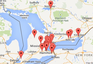 Map of Dentistry in Scarborough